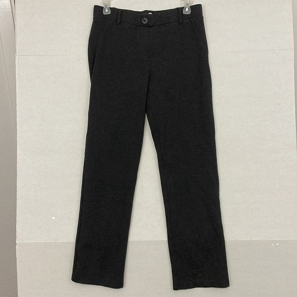 Betabrand Ponte Pants with Elastic Waist, Charcoal Gray, Medium Petite - Picture 1 of 9